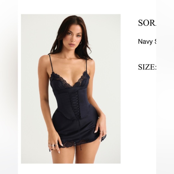 House of CB Dresses House Of Cb Soraya Dress In Navy Xs Poshmark